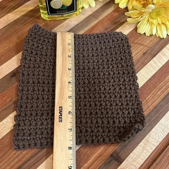 100% Cotton Handmade Washcloths - Set of 3 - Picture 10 of 12